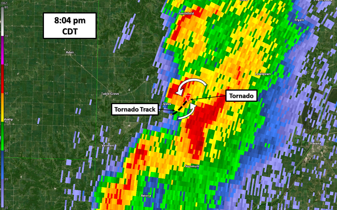 Two EF1 Tornadoes Near the Illinois River Valley March 28th